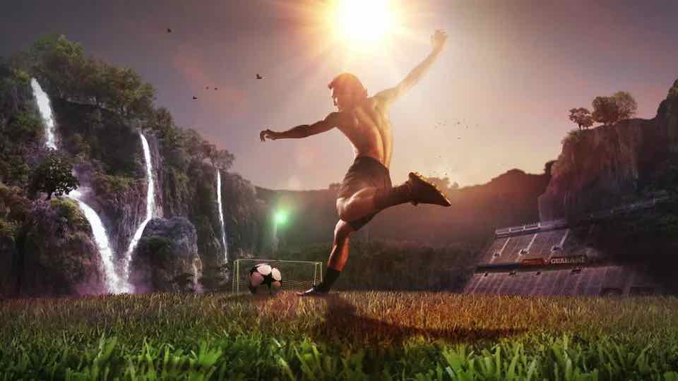 Soccer intro video motion graphic